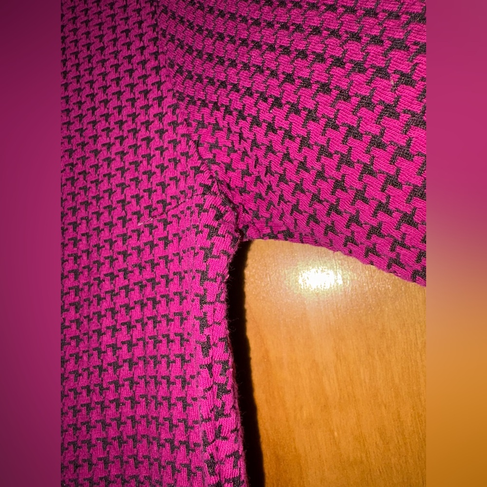 Sharagano Pink Houndstooth Dress - Picture 8 of 8